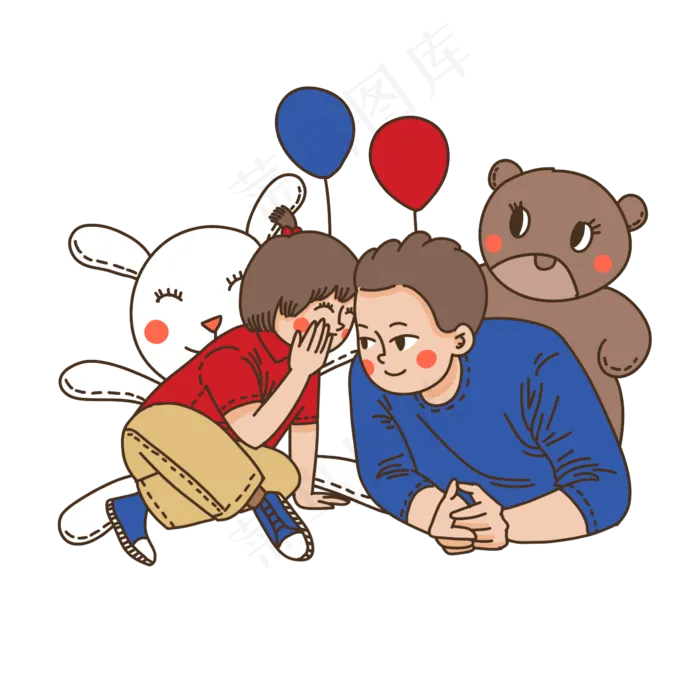 儿童节爸爸和孩子玩耍(2362X2362(DPI:299))psd模版下载