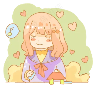 可爱的搭积木小女孩