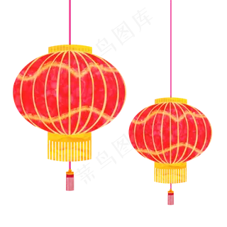 水彩节日红灯笼,免抠元素 水彩节日红灯笼,免抠元素