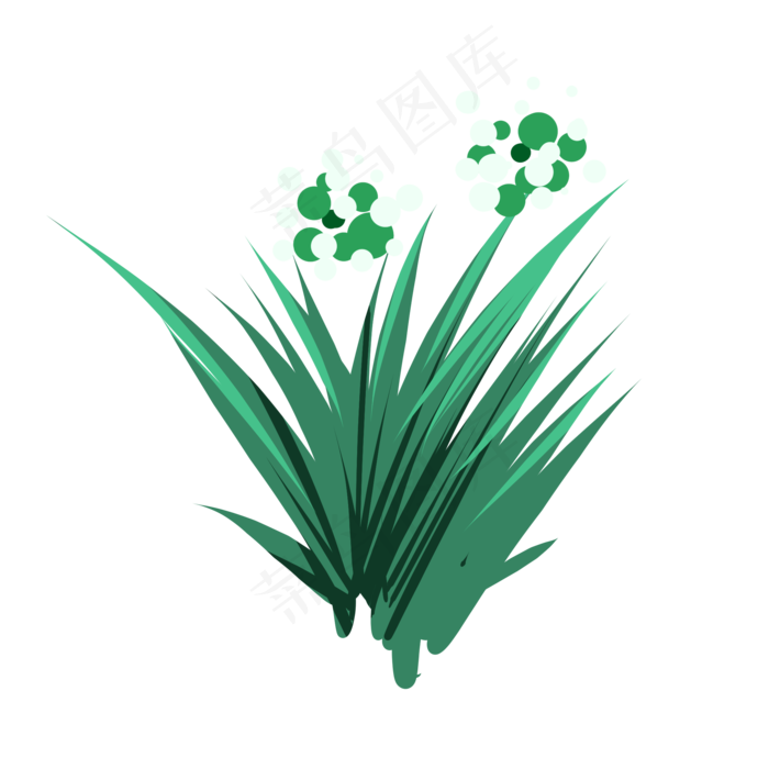 卡通植物草叶下载(2000X2000(DPI:300))psd模版下载