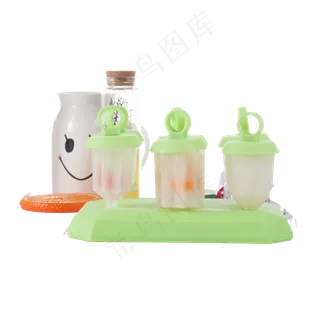 绿色冰棒磨具免扣图,免抠元素