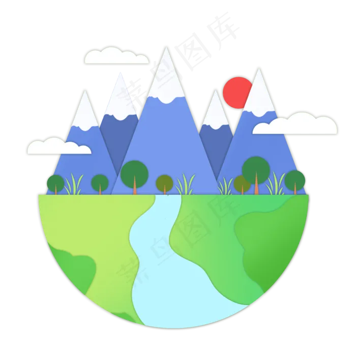 世界地球日绿色地球下载(2000X2000(DPI:300))psd模版下载