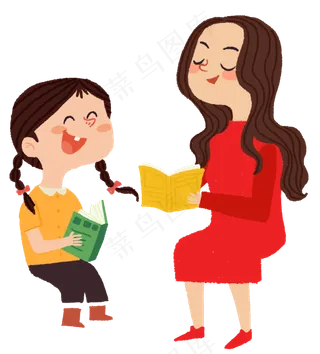 亲子教育讲故事,免抠元素