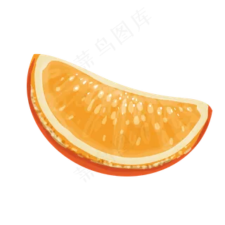 切开的橙子矢量免抠图