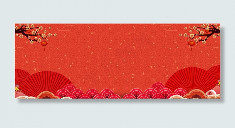 婚礼古典中国风喜庆红色banner