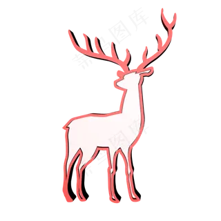 小梅花鹿,免抠元素