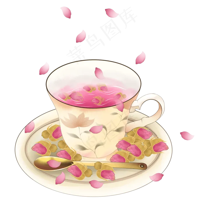 玫瑰花茶茶饮(2000X2000(DPI:300))psd模版下载