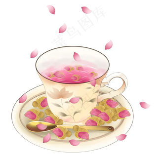 玫瑰花茶茶饮