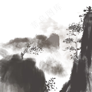 水墨山林