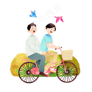 父亲节骑车春游