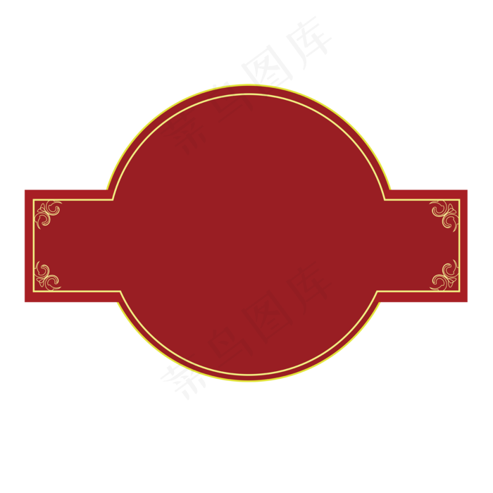 现代中国风简约边框,免抠元素(2000*2000px)ai矢量模版下载