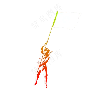 红军战士剪影png图