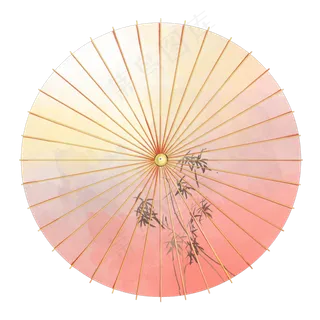 粉色水彩油纸伞 粉色水彩油纸伞