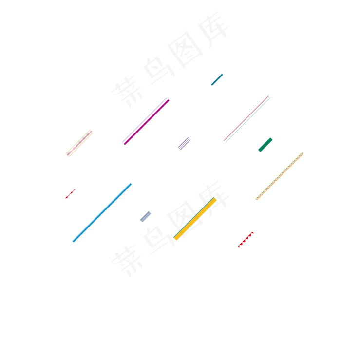 简约斜线,免抠元素(2000*2000px 150 dpi )