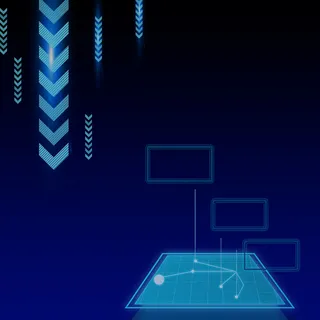 蓝色科技感光效家电数码PSD分层主图