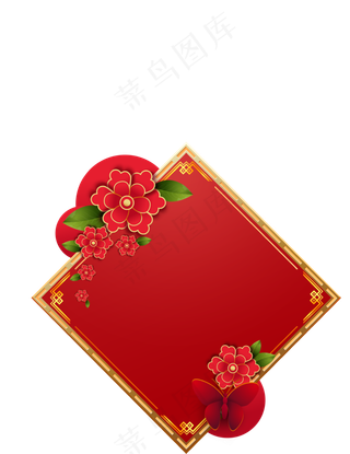 矢量手绘中国风边框