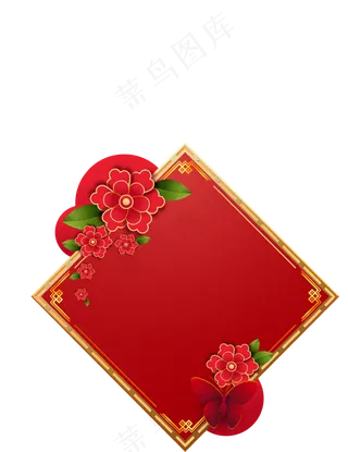 矢量手绘中国风边框