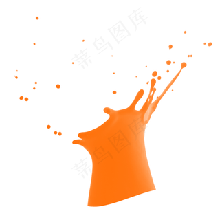 果汁橙汁飞溅,免抠元素