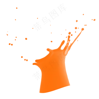 果汁橙汁飞溅,免抠元素