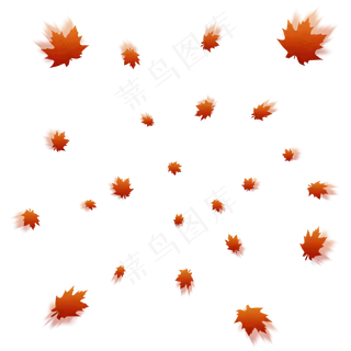 植物树叶叶子漂浮气氛电商装饰免
