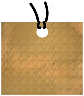 牛皮纸书签印章素材