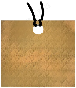 牛皮纸书签印章素材