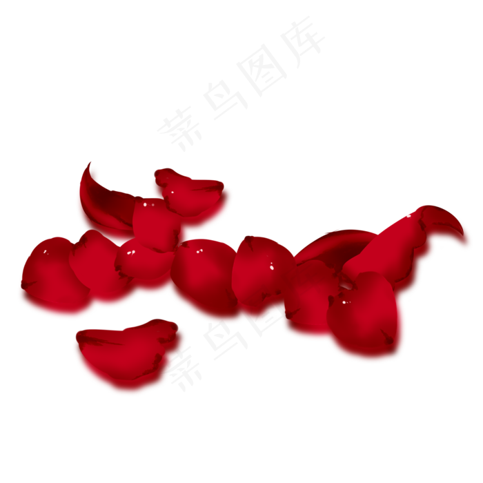散落地上免扣的玫瑰花瓣(2000X2000(DPI:299))psd模版下载