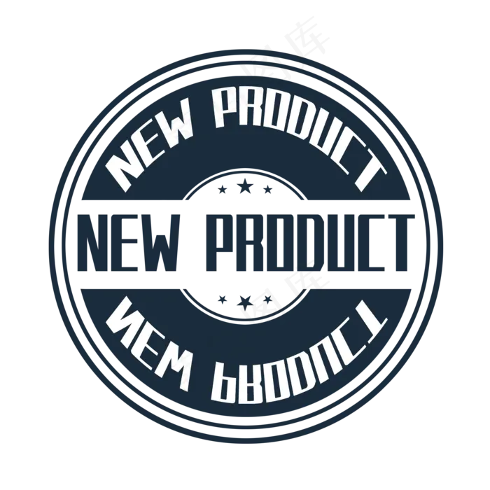 创意蓝色欧式印章(2000X2000(DPI:762))psd模版下载