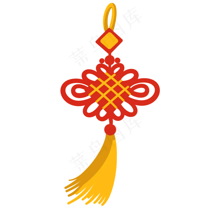 红红火火喜庆中国结,免抠元素