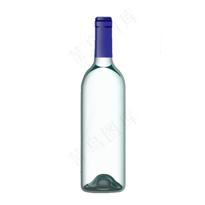 蓝色红酒瓶黑色酒瓶白色酒水白酒,免抠元素