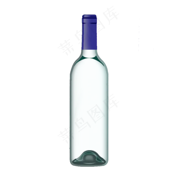蓝色红酒瓶黑色酒瓶白色酒水白酒,免抠元素