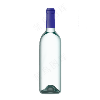 蓝色红酒瓶黑色酒瓶白色酒水白酒,免抠元素