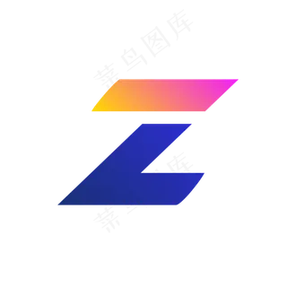 创意尖锐体字母Z