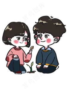 植树节小朋友一起植树保护环境卡 植树节小朋友一起植树保护环境卡