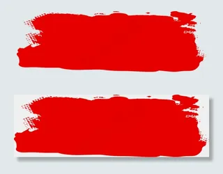 红色荧光笔刷矢量图