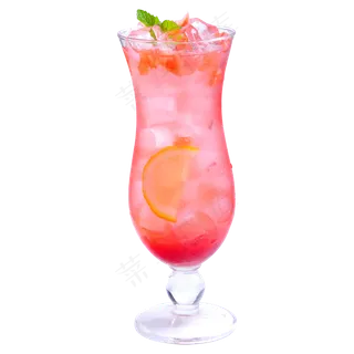 粉色冰镇草莓汁,免抠元素