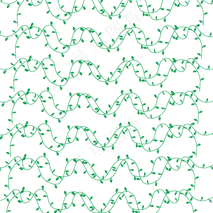 植物叶子底纹(2000X2000(DPI:300))ai矢量模版下载