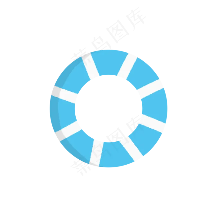 海边蓝色的游泳圈(2000X2000(DPI:300))psd模版下载