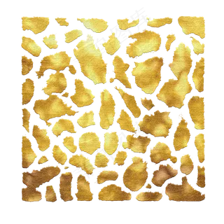 黄金金箔迷彩装饰变宽,免抠元素