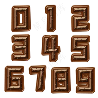 巧克力数字0-9