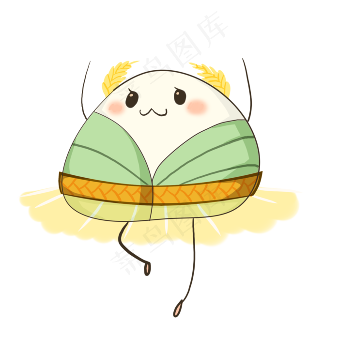 端午节粽子拟人卡通