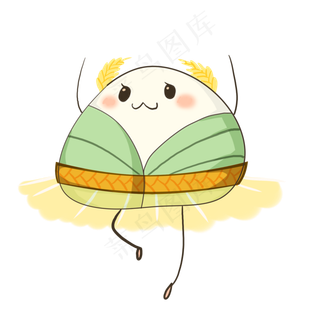 端午节粽子拟人卡通