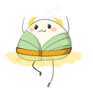 端午节粽子拟人卡通