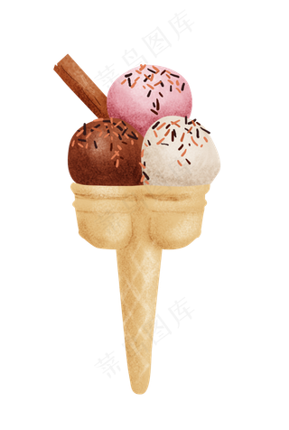 夏日夏季巧克力冰淇淋