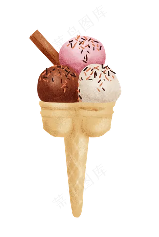 夏日夏季巧克力冰淇淋