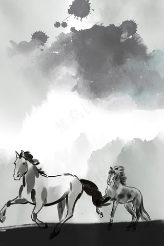 灰色中国风战场招兵买马招聘PSD分层H5