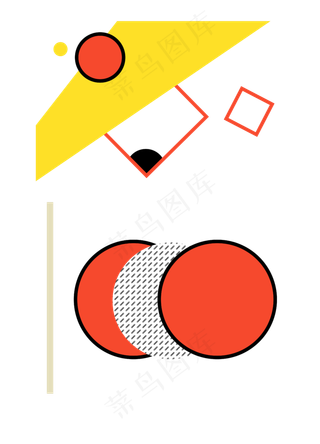 几何围裙装饰图,免抠元素