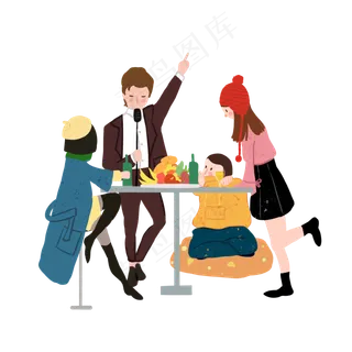 年尾公司欢庆一起聚会