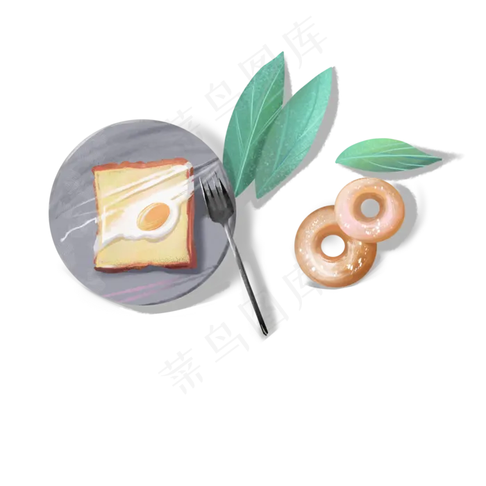 美食餐桌下午茶甜点面包吐司,免抠元素(2000X2000(DPI:299))psd模版下载