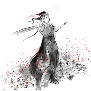 水墨武侠执剑
